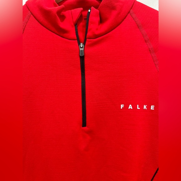 FALKE Germany Skii Men’s Thermal Long Sleeve Half Zip Maximum Warm - Picture 4 of 6